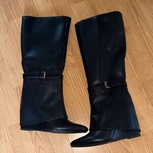 Target Black Fall foldover Boots
